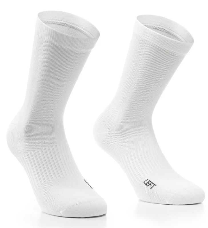 ASSOS Meias Essence High Unisex Holy White (x2 pack)