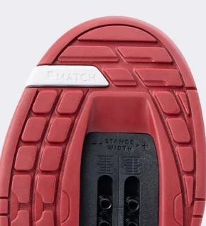 CRANKBROTHERS Sapatos MTB Mallet Speedlace preto / vermelho / branco