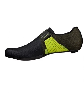 FIZIK Sapatos Estrada Vento Stabilita Carbon preto / amarelo flúor
