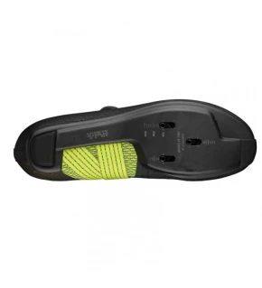 FIZIK Sapatos Estrada Vento Stabilita Carbon preto / amarelo flúor