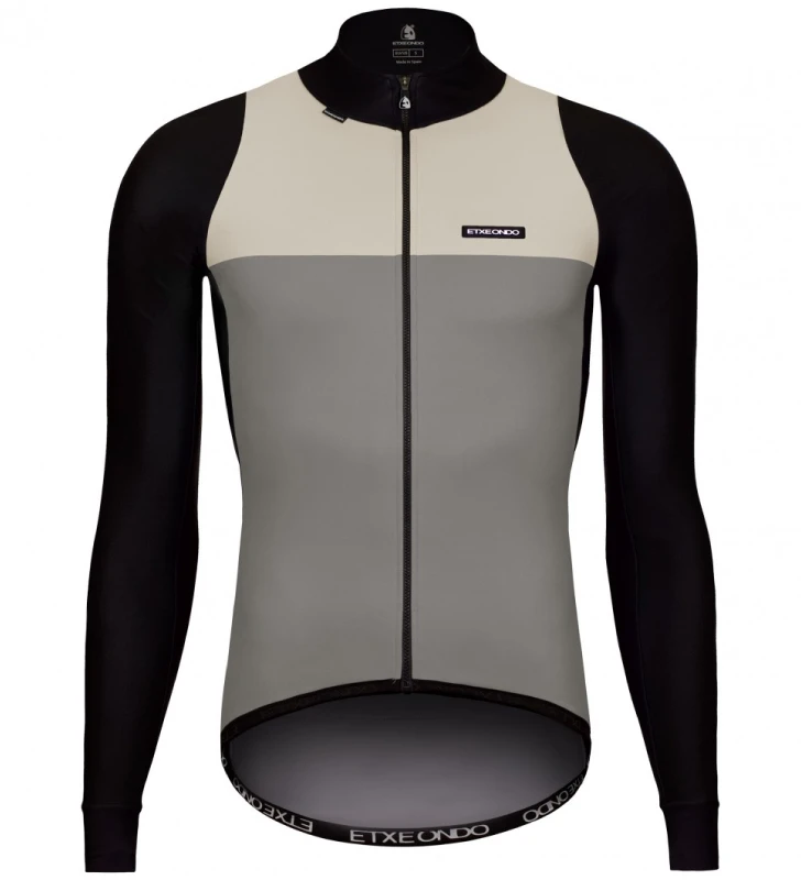 ETXEONDO Casaco 76 Gore-Tex Windstopper cinza / beige