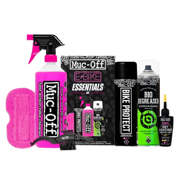 MUC-Off Kit Essentials Limpeza/Protecção/Lubrificante para E-Bike