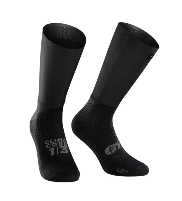 ASSOS Meias GTO Socks Black Series