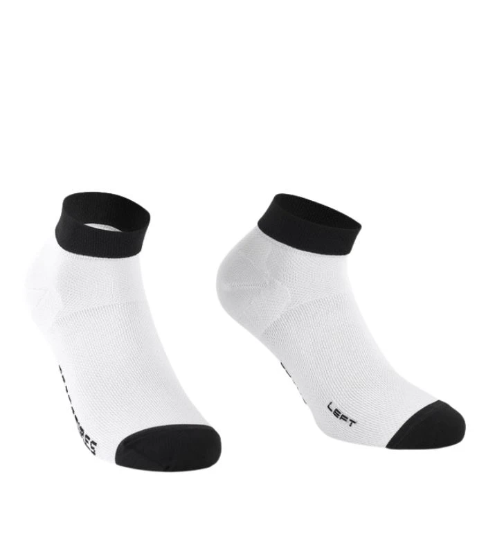 ASSOS Meias RS Socks Superleger Low White Series