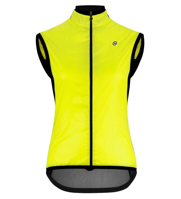 ASSOS Chaleco Cortavientos Mujer Uma GT Wind Vest C2 Optic Yellow  -Sportpasión Cycling