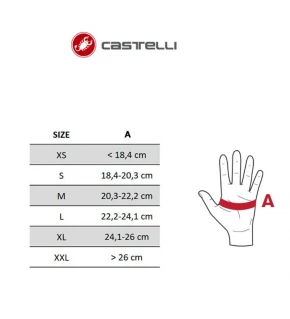 CASTELLI Luvas Tutto Nano preto