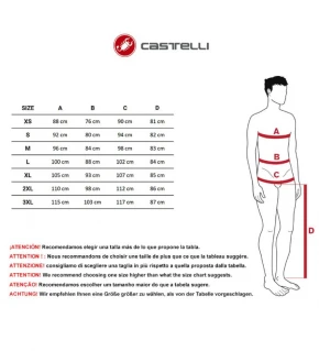 CASTELLI Culotte Competizione Kit negro / rojo