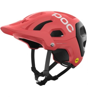 POC Capacete MTB Tectal Race Mips coral / preto fosco