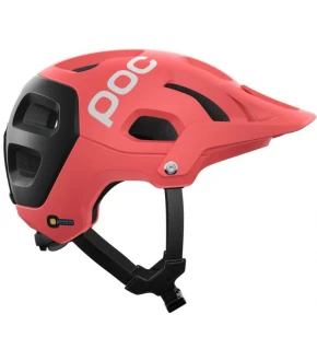 POC Capacete MTB Tectal Race Mips coral / preto fosco