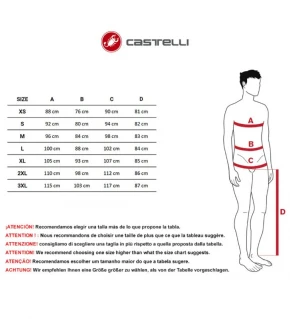 CASTELLI Maillot Puro 3 FZ Manga Larga rojo / negro reflex