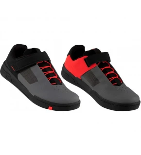 CRANKBROTHERS Sapatos MTB Stamp Speed Lace cinza / vermelho