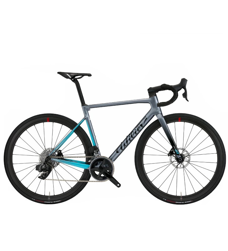 WILIER 0 SL Shimano 105 R7150 DI2 / Wilier NDR38KC Carbon Disc - cinza / azul