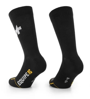 ASSOS Meias Equipe RS Spring Fall Socks - Black Series
