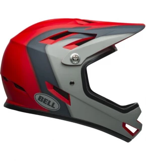 BELL Capacete Sanction cinza / vermelho