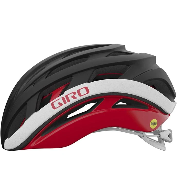 GIRO Capacete Helios Spherical preto fosco / vermelho