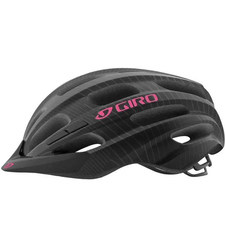 GIRO Capacete Vasona Mulher preto fosco / rosa