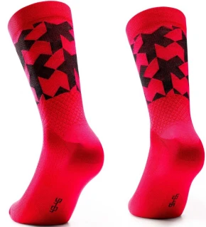 ASSOS Meias Monogram Socks EVO Lunar Red