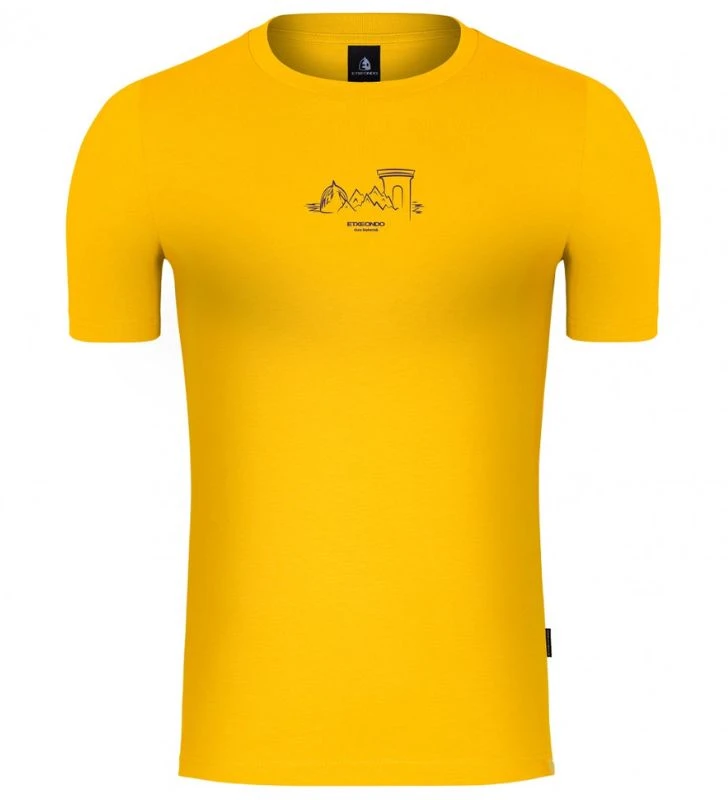 ETXEONDO Camiseta Manga Corta Tour Unisex amarillo