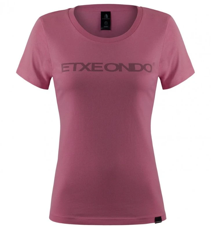 ETXEONDO Camisola Manga Curta Fem Mulher magenta