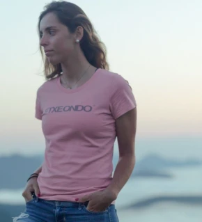 ETXEONDO Camiseta Manga Corta Fem Mujer magenta