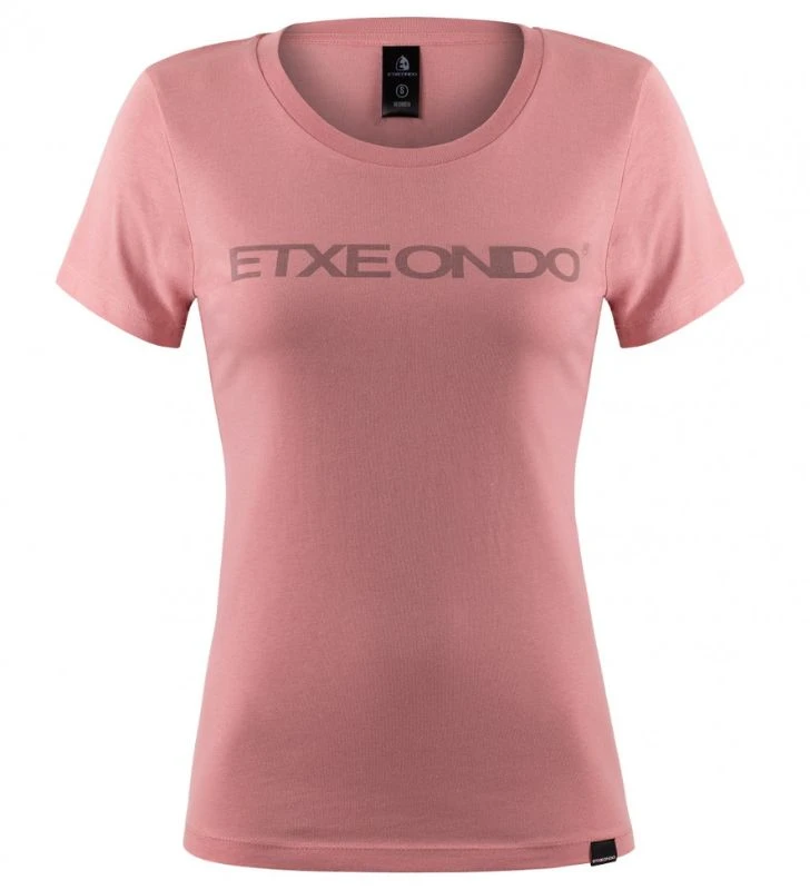 ETXEONDO Camiseta Manga Corta Fem Mujer rosa