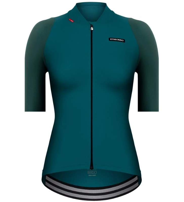 ETXEONDO Maillot Manga Corta Alda Mujer verde esmeralda