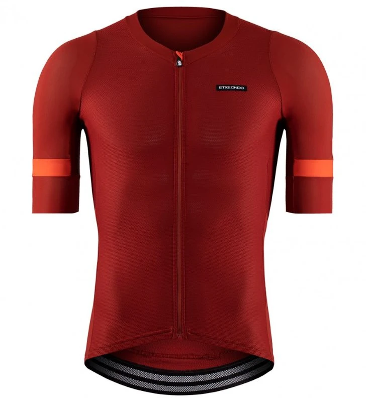 ETXEONDO Maillot Manga Corta Mendi rojo caldera / naranja