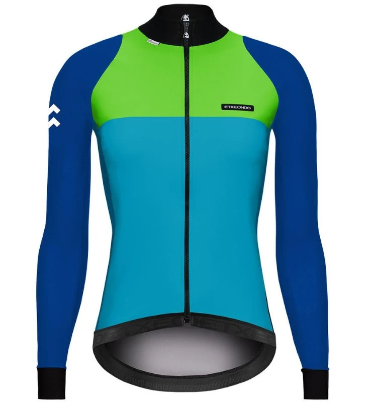 ETXEONDO Casaco Fem 76 Gore-Tex Windstopper Mulher verde / azul