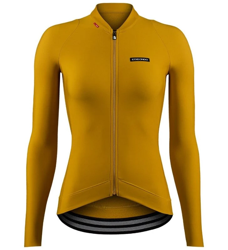 ETXEONDO Maillot Manga Longa Térmica Alda Thermo Mulher amarelo mostarda