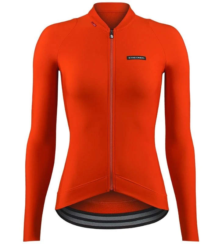 ETXEONDO Maillot Manga Longa Térmica Alda Thermo Mulher laranja