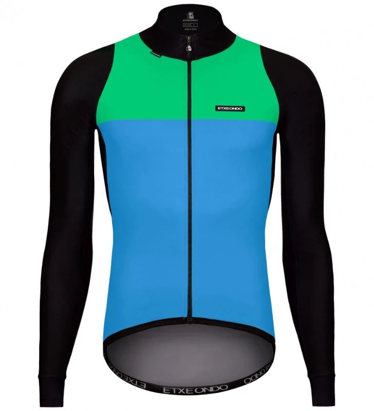 ETXEONDO Casaco 76 Gore-Tex Windstopper azul / lima