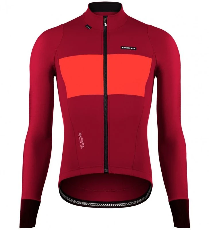 ETXEONDO Chaqueta Lur Gore-Tex Windstopper granate / rojo