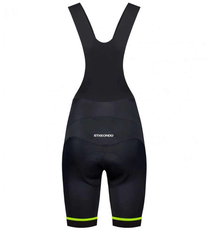 ETXEONDO Culote Corto Koma 1.0 Mujer negro / amarillo