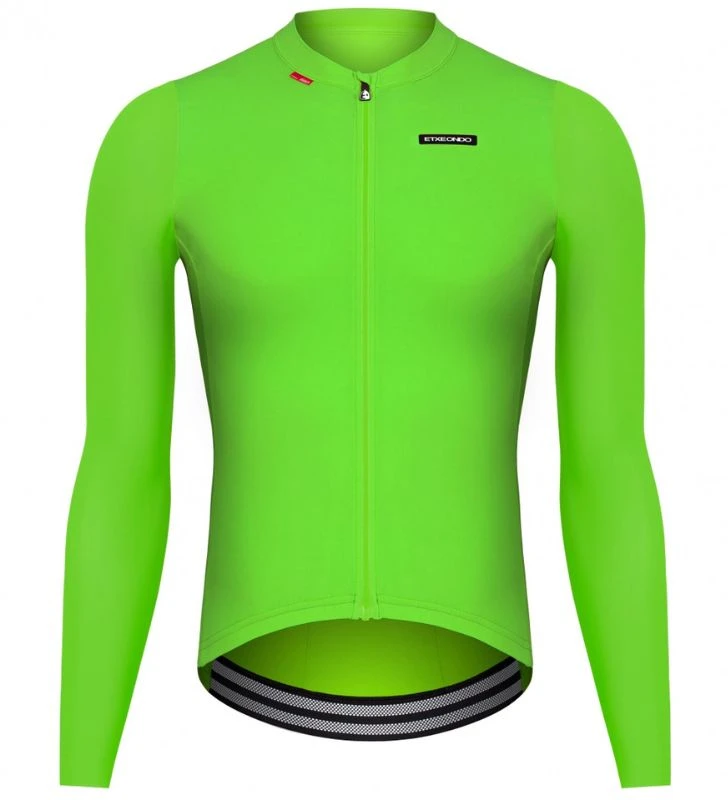 ETXEONDO Maillot Manga Larga Alde verde fluor