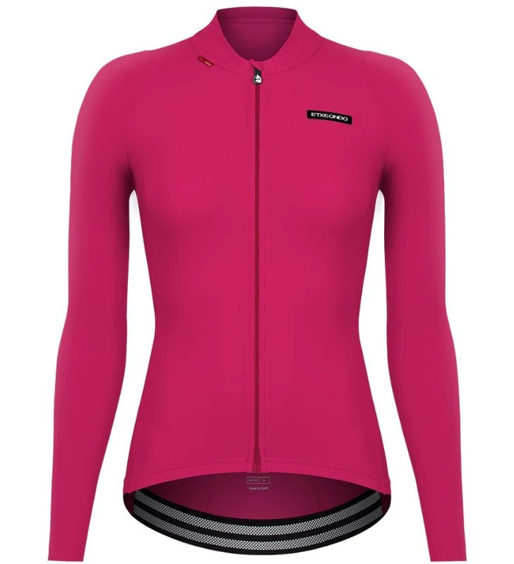 ETXEONDO Maillot Manga Larga Mujer Alda fucsia