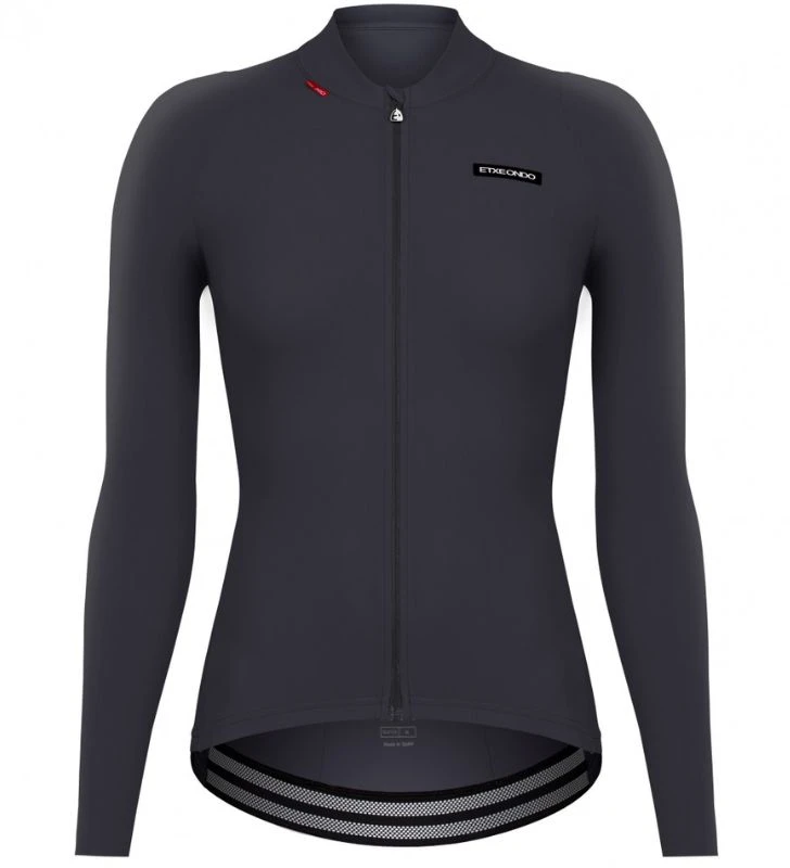 ETXEONDO Maillot Manga Larga Mujer Alda gris antracita