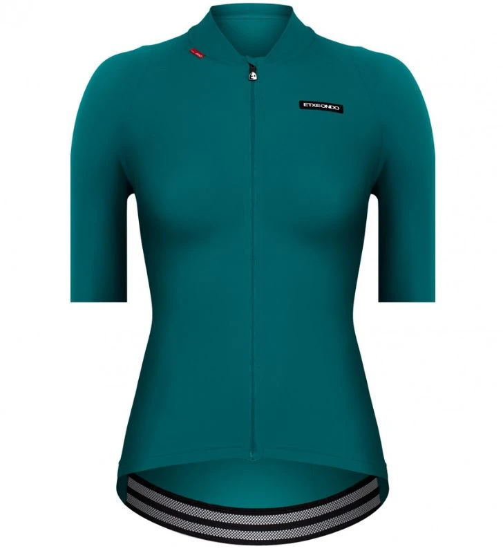 ETXEONDO Maillot Manga Corta Mujer Alda 110LW verde esmeralda