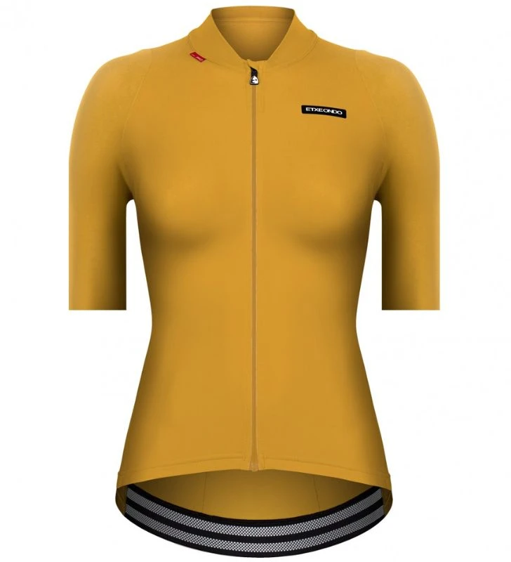 ETXEONDO Maillot Manga Corta Mujer Alda 110LW amarillo mostaza