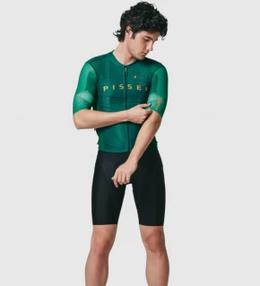 PISSEI Maillot Manga Corta Hombre Sanremo verde