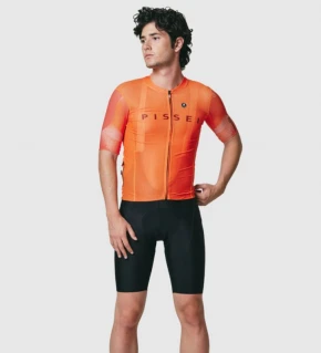 PISSEI Maillot Manga Corta Hombre Sanremo naranja