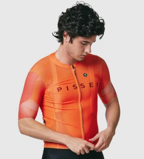 PISSEI Maillot Manga Corta Hombre Sanremo naranja