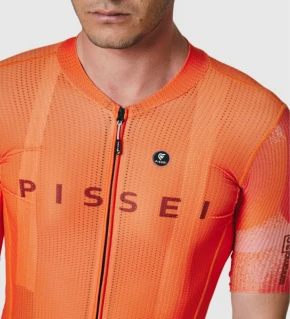 PISSEI Maillot Manga Corta Hombre Sanremo naranja