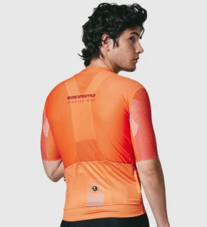 PISSEI Maillot Manga Corta Hombre Sanremo naranja