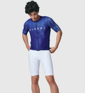 PISSEI Maillot Manga Corta Hombre Sanremo azul