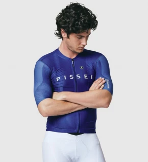 PISSEI Maillot Manga Corta Hombre Sanremo azul