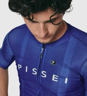 PISSEI Maillot Manga Corta Hombre Sanremo azul