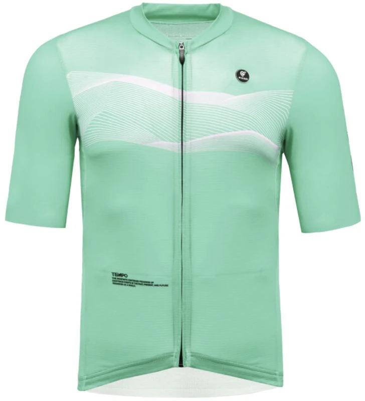 PISSEI Maillot Manga Corta Hombre Tempo verde agua