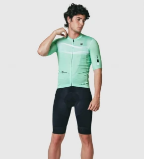 PISSEI Maillot Manga Corta Hombre Tempo verde agua