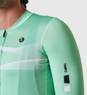 PISSEI Maillot Manga Corta Hombre Tempo verde agua