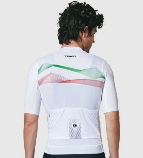 PISSEI Maillot Manga Corta Hombre Tempo blanco Italia